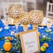 Blue Linens and Citrus Fruit Décor