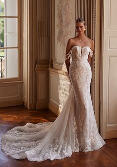 Moonlight Collection J6962 Mermaid and Trumpet Wedding Dress