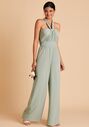 Birdy Grey Gigi Convertible Jumpsuit in Chiffon Sage Sweetheart Bridesmaid Dress - thumbnail - 1