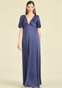Sachin & Babi Alli Gown - Deep Cobalt V-Neck Bridesmaid Dress - thumbnail - 2