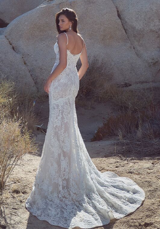 Calla Blanche 126122 Ismerie Sheath Wedding Dress - 4