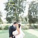 Elegant Garden Wedding, Bride and Groom