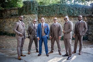 Earthy Beige Groomsmen Suits