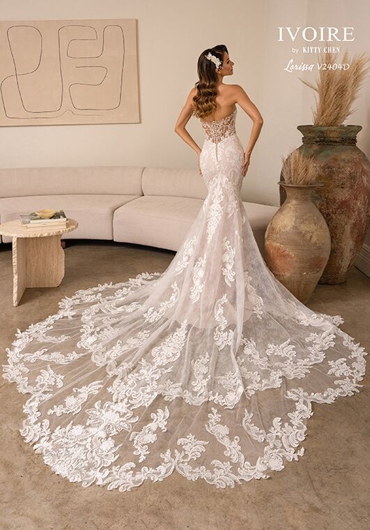 IVOIRE by KITTY CHEN LORISSA WREN, V2404 Fit-and-Flare Wedding Dress - 4