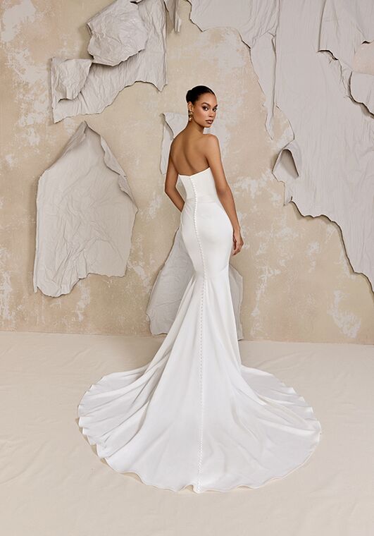 Justin Alexander Signature Atwood Fit-and-Flare Wedding Dress - 5