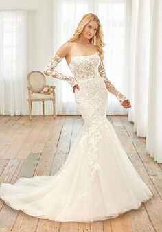 Adrianna Papell Platinum 31247 Mermaid Wedding Dress