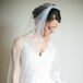 Lace Veil and Bridal Gown