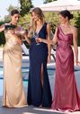 Ladivine 7448 One Shoulder Bridesmaid Dress - thumbnail - 3