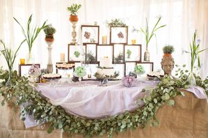 Garden-Inspired Dessert Display