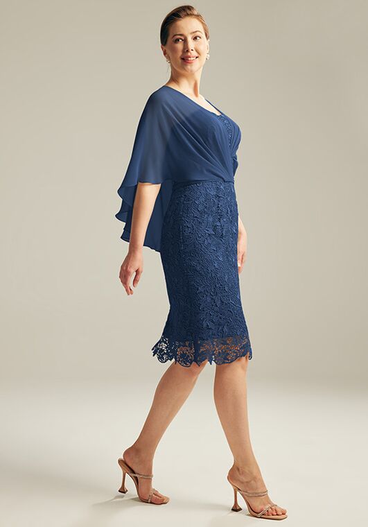 AW Bridal AW Lynda Dress Blue Mother Of The Bride Dress - 4