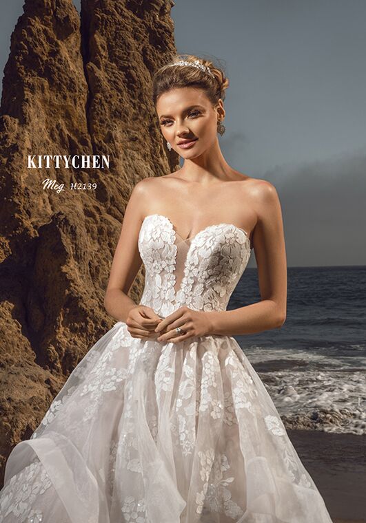 KITTY CHEN MEG, H2139 Ball Gown Wedding Dress - 4