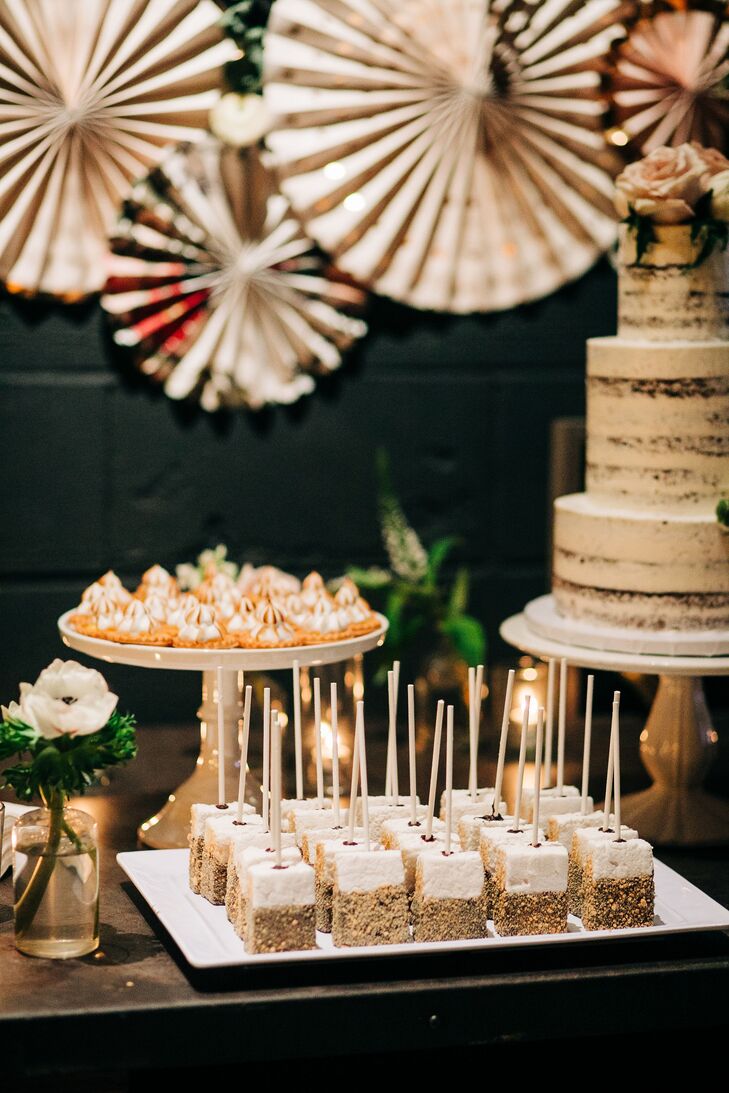Modern Dessert Table with Marshmallow Pops