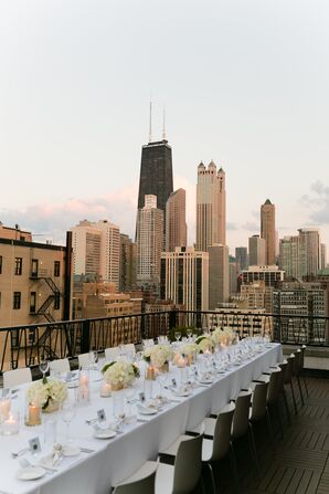 Glamorous Rooftop Reception at The Ambassador