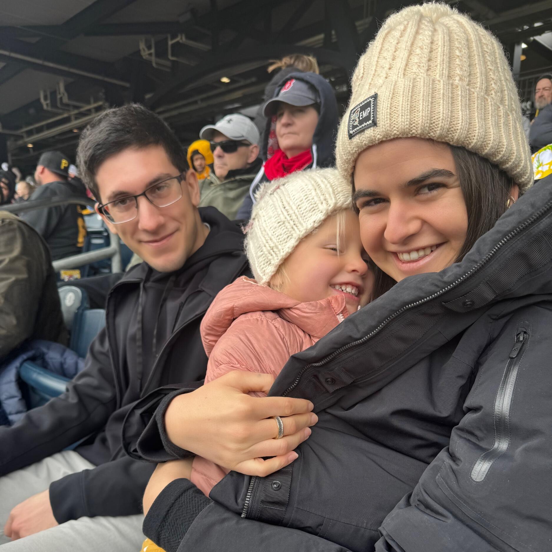 Picture of Jordan "meets" the parents at the Pirates game 