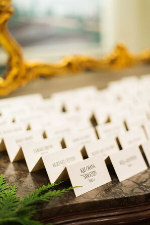 Art Deco-Inspired Escort Cards
