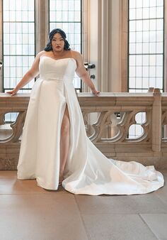 Stella York 7601 plus A-Line Wedding Dress