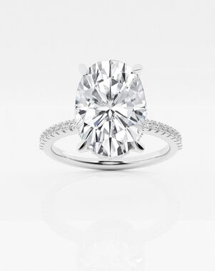 Grown Brilliance Oval Cut Engagement Ring