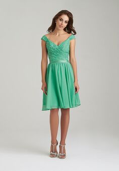 Allure Bridesmaids 1462 V-Neck Bridesmaid Dress