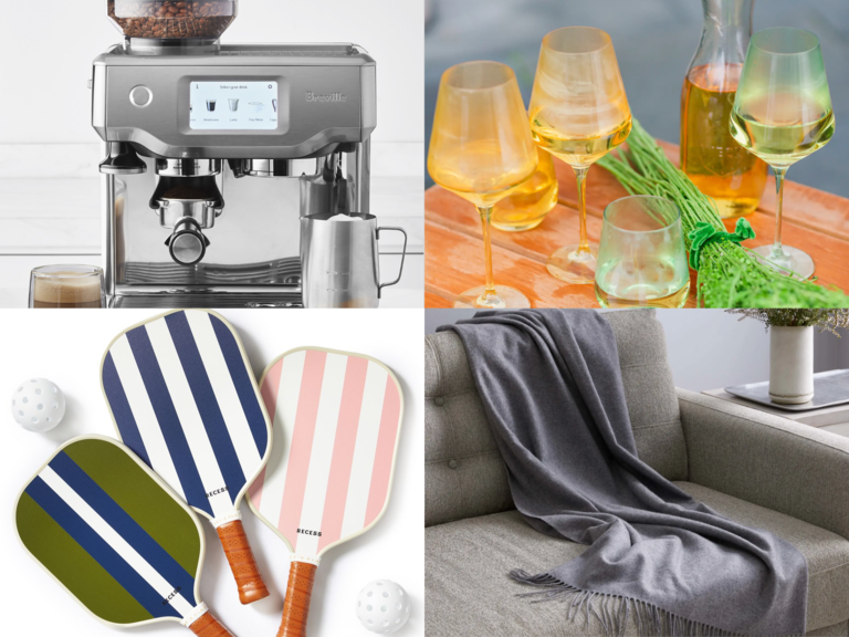 Collage of four luxury gifts for your wife