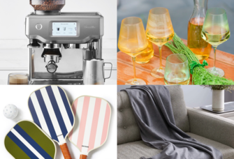 Collage of four luxury gifts for your wife