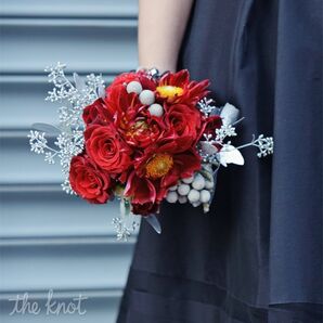 Red Rose Bridesmaid Bouquet