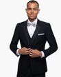 Generation Tux Black Notch Lapel Tuxedo Black Tuxedo - thumbnail - 1