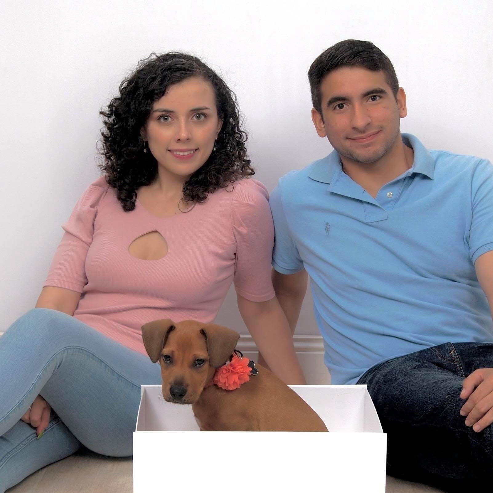 Our little family -  bringing Sheccid into our lives.