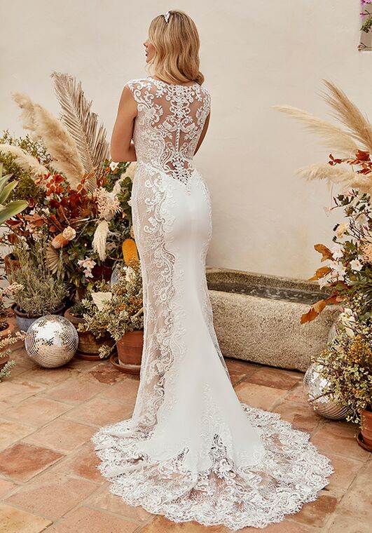 Beloved by Casablanca Bridal BL339 Frankie Sheath Wedding Dress - 3