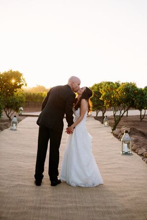 Anna Meia Couture White Wedding Dress