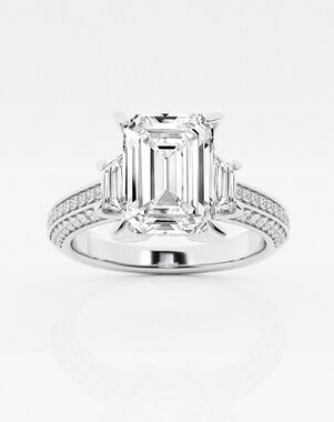 Grown Brilliance Emerald Cut Engagement Ring