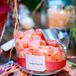 Guests snacked on favorites like gummy peaches and pixy stix at the candy bar.