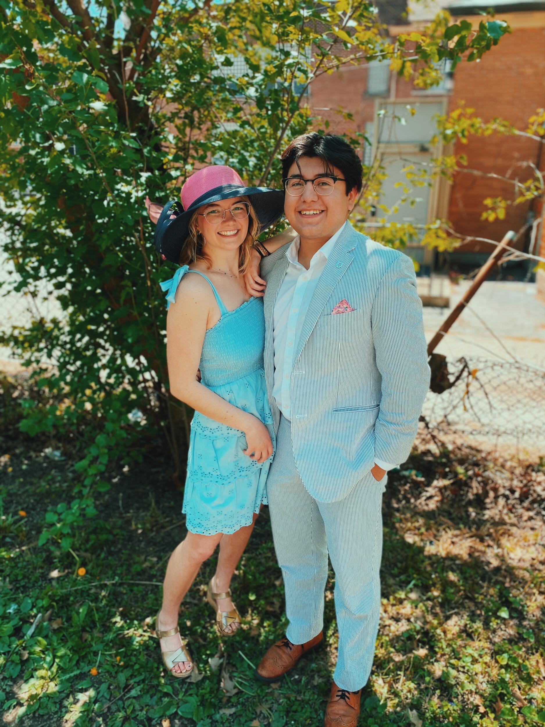 Here we are on our first Derby Day together! 

Everything felt easy from the start - we blended into each other's social circles and families seamlessly. 