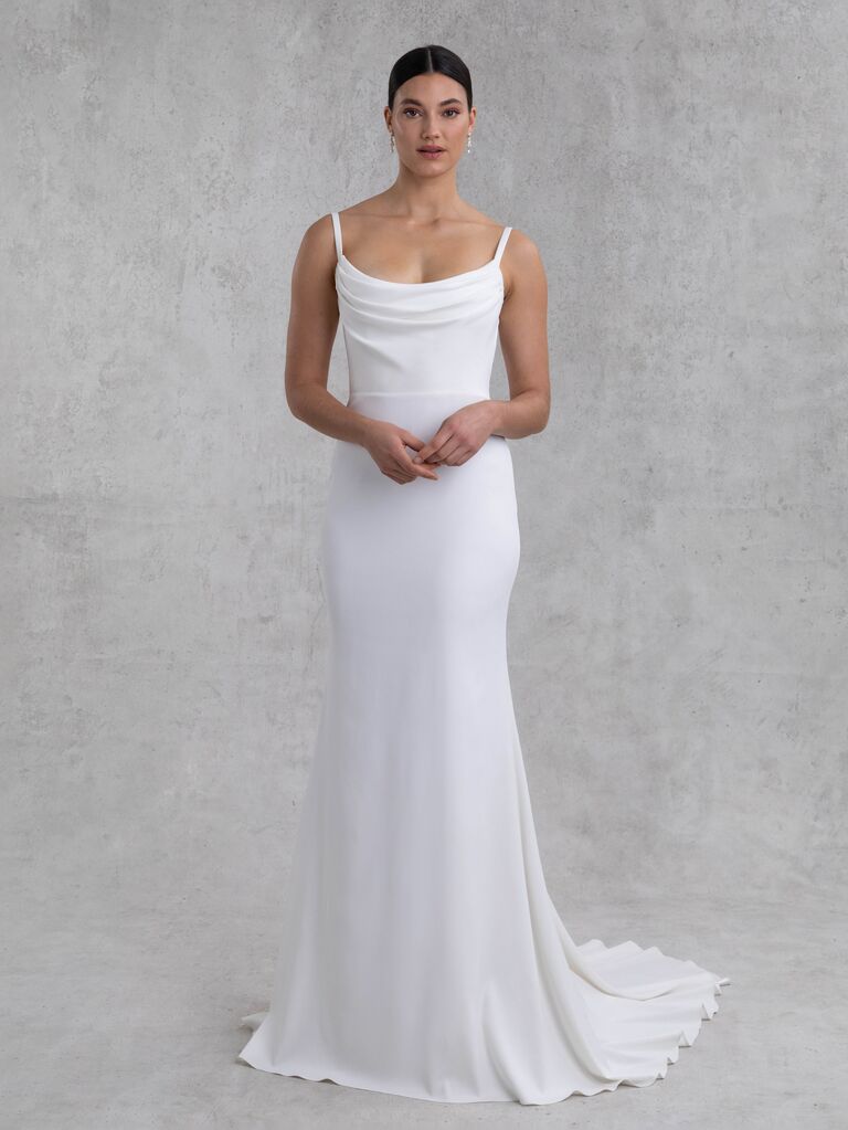 Slip wedding dress