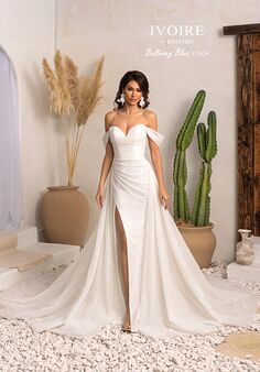 IVOIRE by KITTY CHEN BELLAMY BLUE, V2414 Sheath Wedding Dress