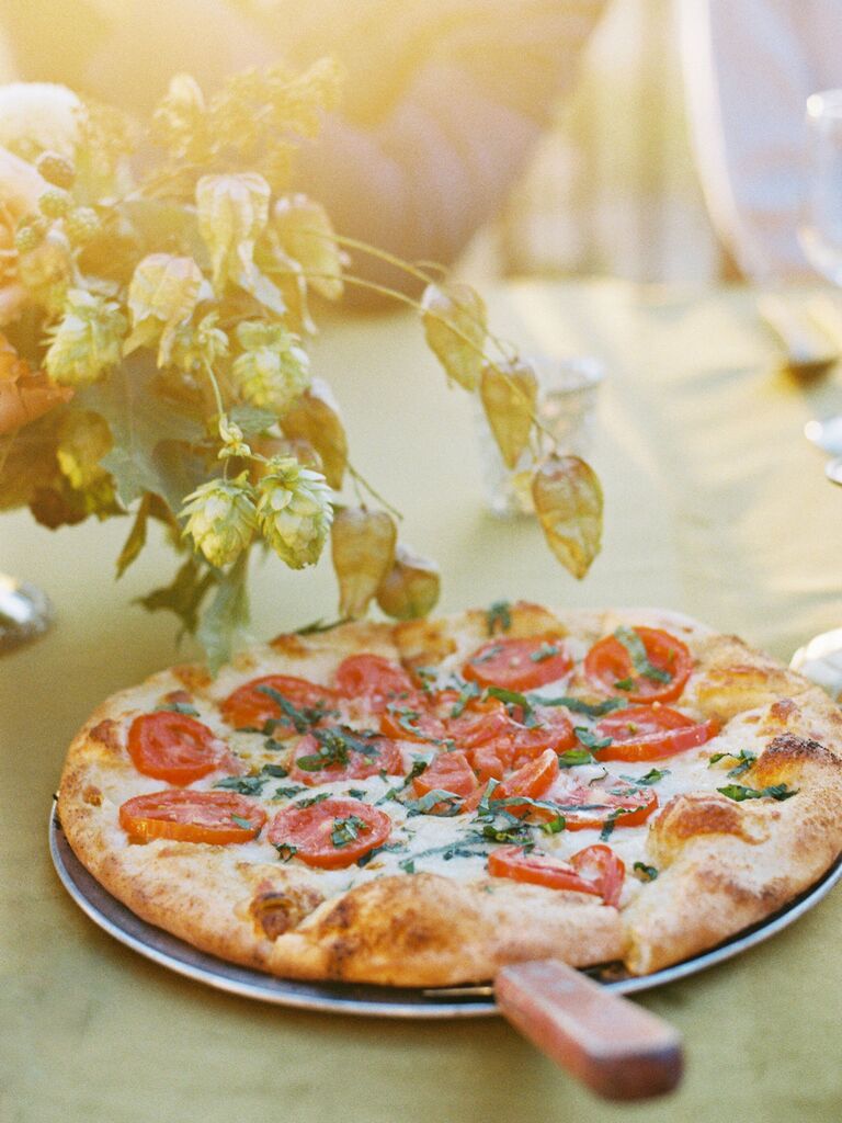 wedding menu wood-fired pizza