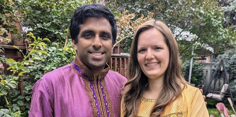 Gabrielle & Keshav Home Page Banner