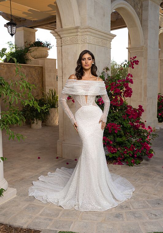 KITTYCHEN JEWEL, H2534 Fit-and-Flare Wedding Dress - 5