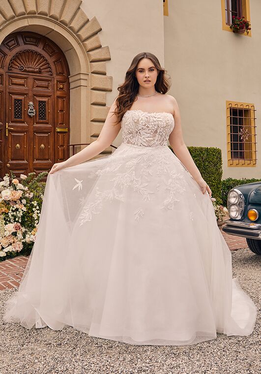 Casablanca Bridal 2548C Fit-and-Flare Wedding Dress - 5