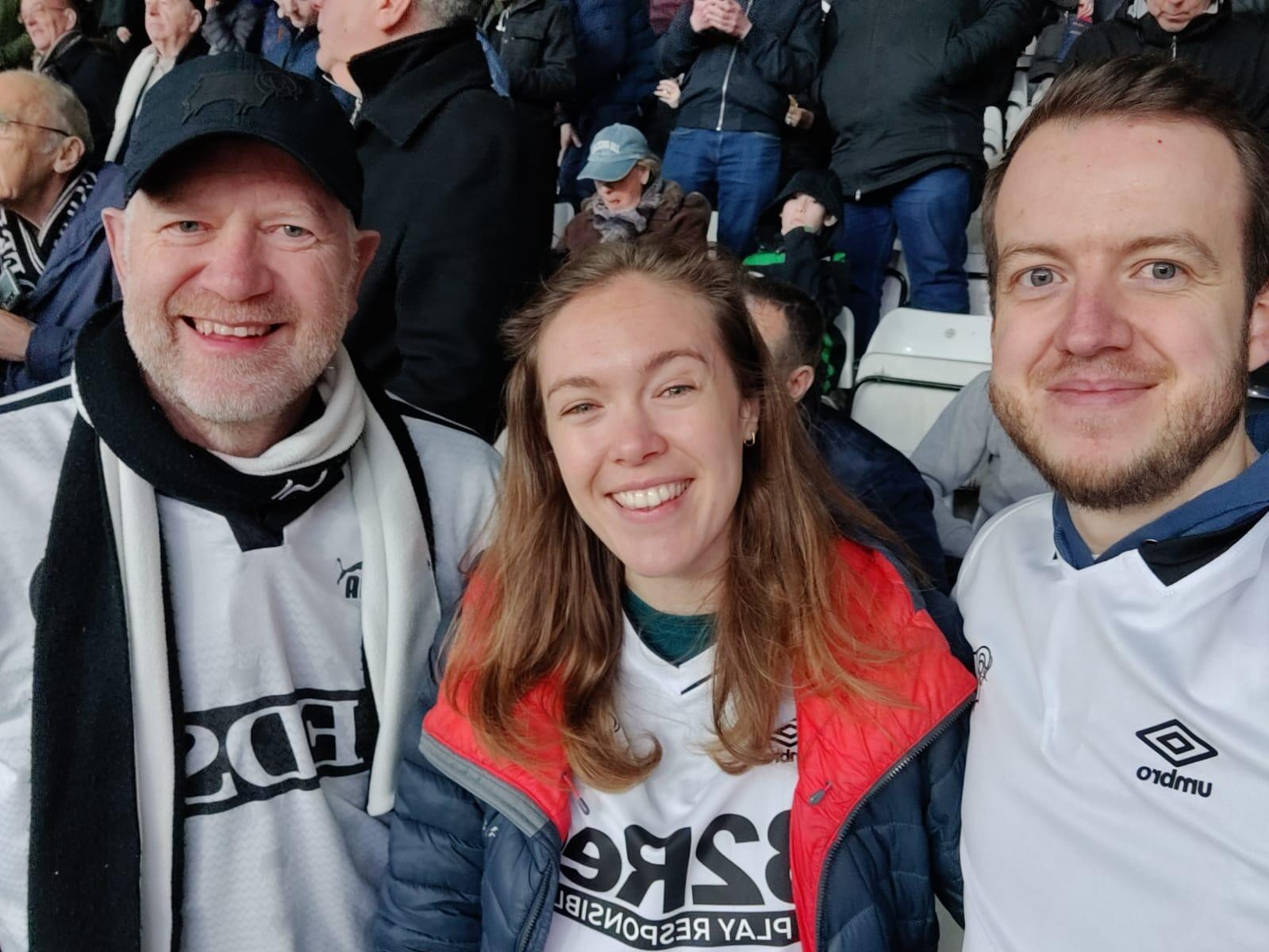 Initiation into Derby County Football Club (and also first time meeting Alex's parents!!)
