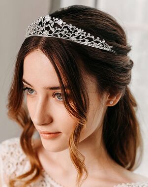 AW Bridal AW BRIDAL Rhinestone Tiaras for Women, Crystal Wedding Crown Headband Tiaras and Crowns for Women Princess Tiara for Girls Wedding Hair Accessories, Silver Silver Tiara