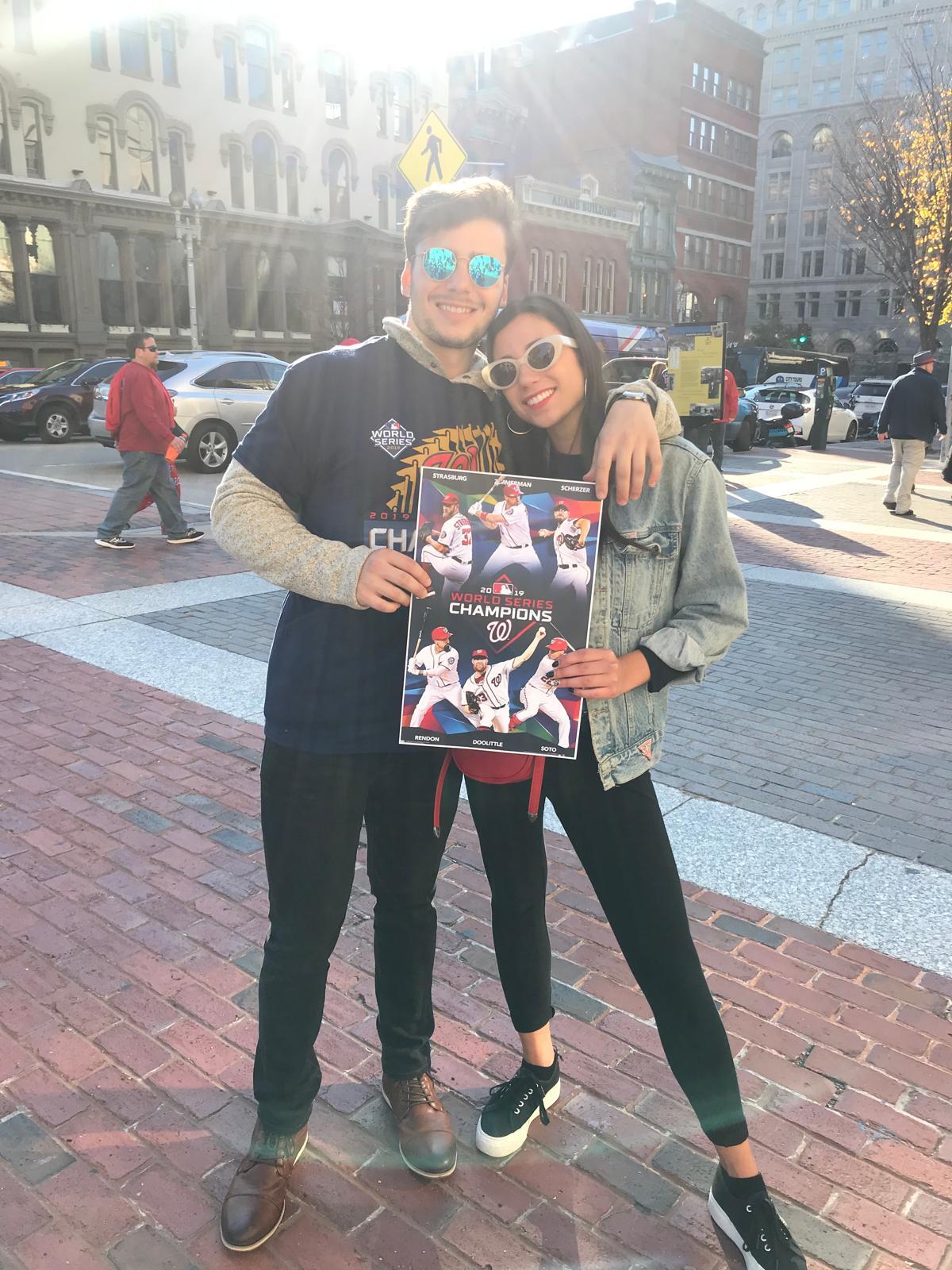Met at GW in 2019
Pictured: Nationals 2019 World Series Parade