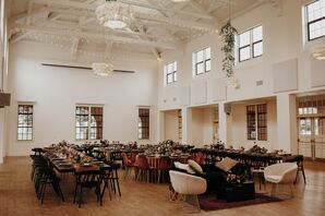 Edgy Wedding Reception With Black Decor at BLDG 177 in San Diego, California