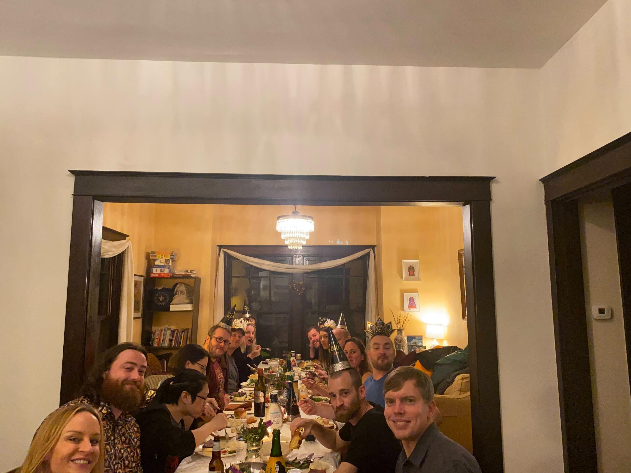 New Year's Dinner at the ol' Pope House