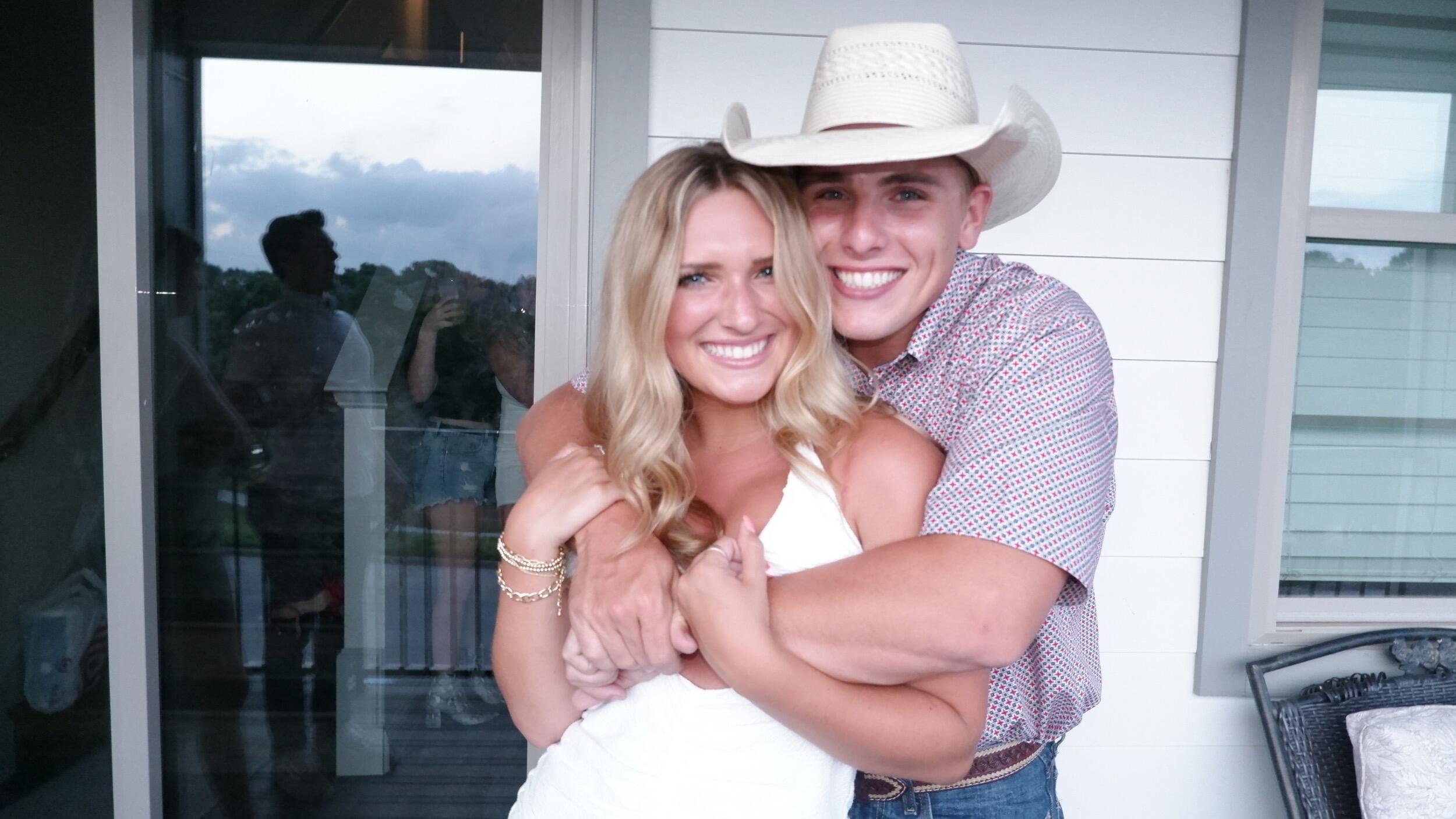 It all started with Macrae seeing Alexa walking through the TCU commons and thinking “she was one of the most beautiful girls he had ever seen”. So, when Alexa and Macrae came eye-to-eye in the women’s restroom on the 4th floor of the Chi Omega sorority house their sophomore year, Macrae knew he had to shoot his shot... A year later Macrae walked up to Alexa at a house party and said, “I don’t know if you remember me or not, but I am the bathroom guy who told you I thought you were beautiful”, to which Alexa said, “How could I ever forget?”. We started officially dating in April of our junior year! That summer, we both were working in Fort Worth and got to spend a lot of quality time together. We both quickly realized we had something really special!