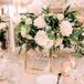 Personalized Gold-Framed Table Number Named for Classical Composer
