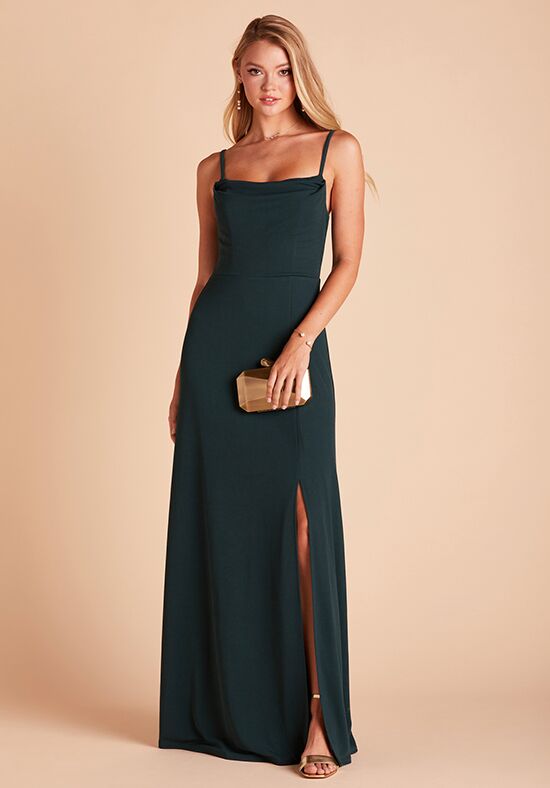 Birdy Grey Ash Crepe Dress in Emerald Scoop Bridesmaid Dress - 1