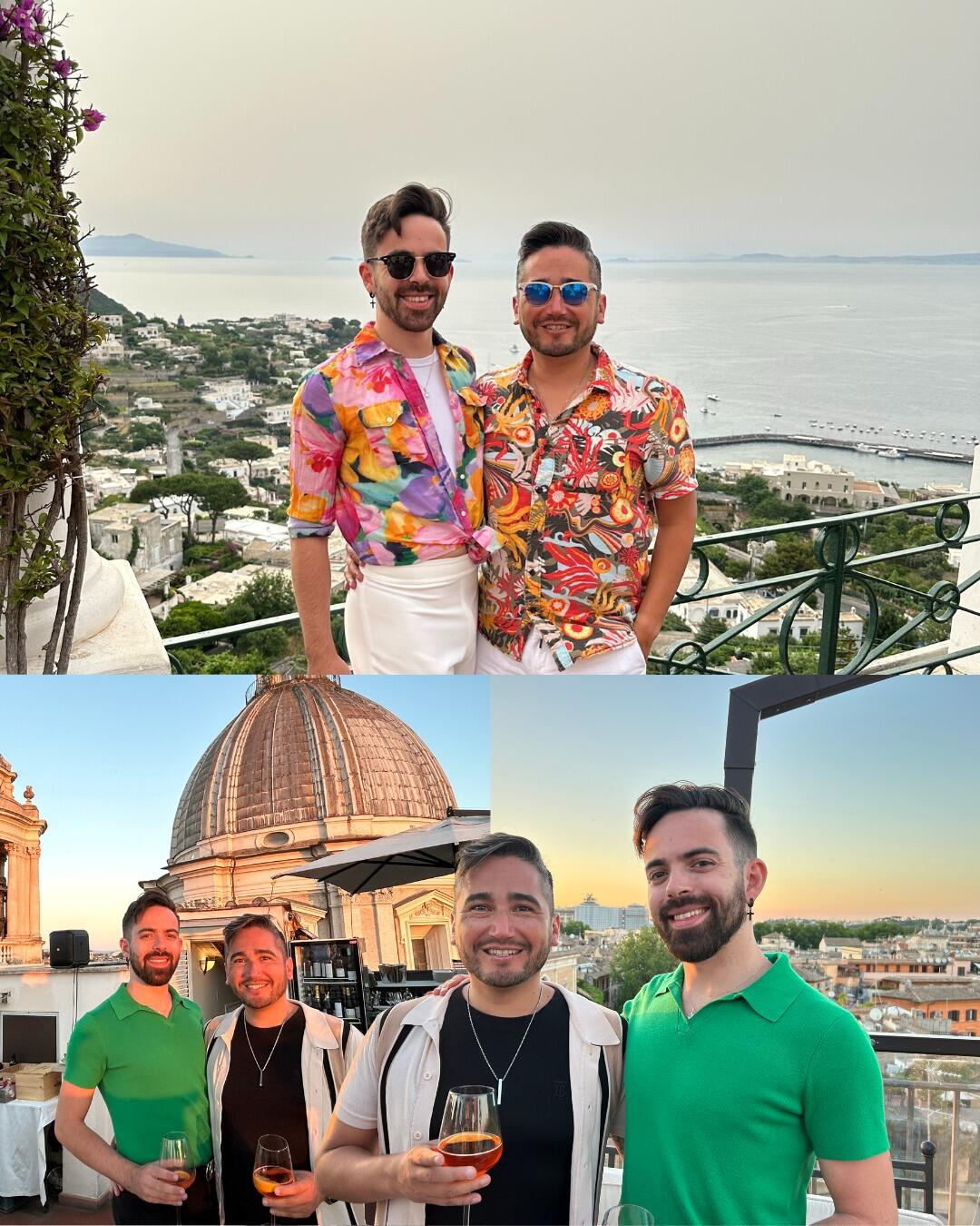 Some of the many rooftop experiences we had in Italy  