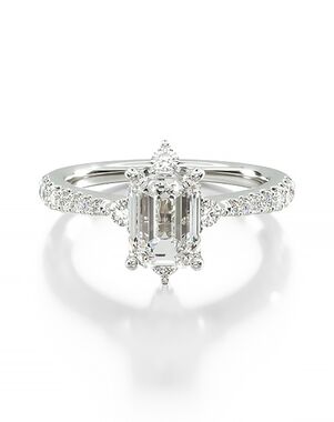 James Allen Emerald Cut Engagement Ring