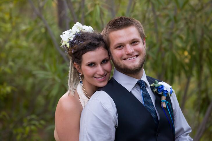 You’ll feel like you walked into a secret garden at this bohemian-style DIY wedding. Since Aly Pickersgill (23 and a filmmaker) and Christian Holmes (
