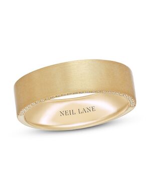 Kay Jewelers Neil Lane Men's Diamond Wedding Band 1/5 ct tw 14K Yellow Gold Gold Wedding Ring